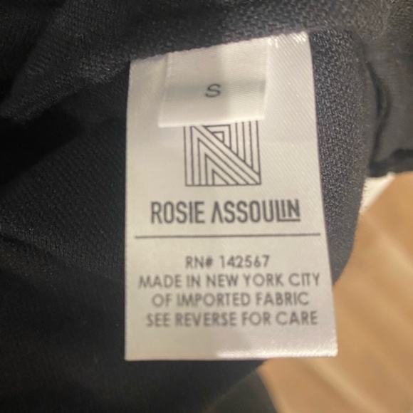 New! Rosie Assoulin Black Wind Off Your Shoulder Blouse | S - Picture 6 of 10